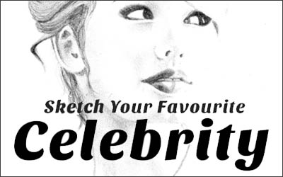 SKETCH YOUR FAVORITE CELEBRITY title